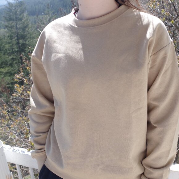 Tan Sweat Shirt JJ XX Relaxed Every Sweat - Picture 1 of 5